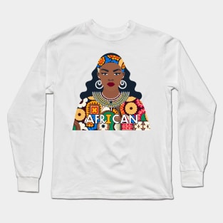 African Woman Long Sleeve T-Shirt